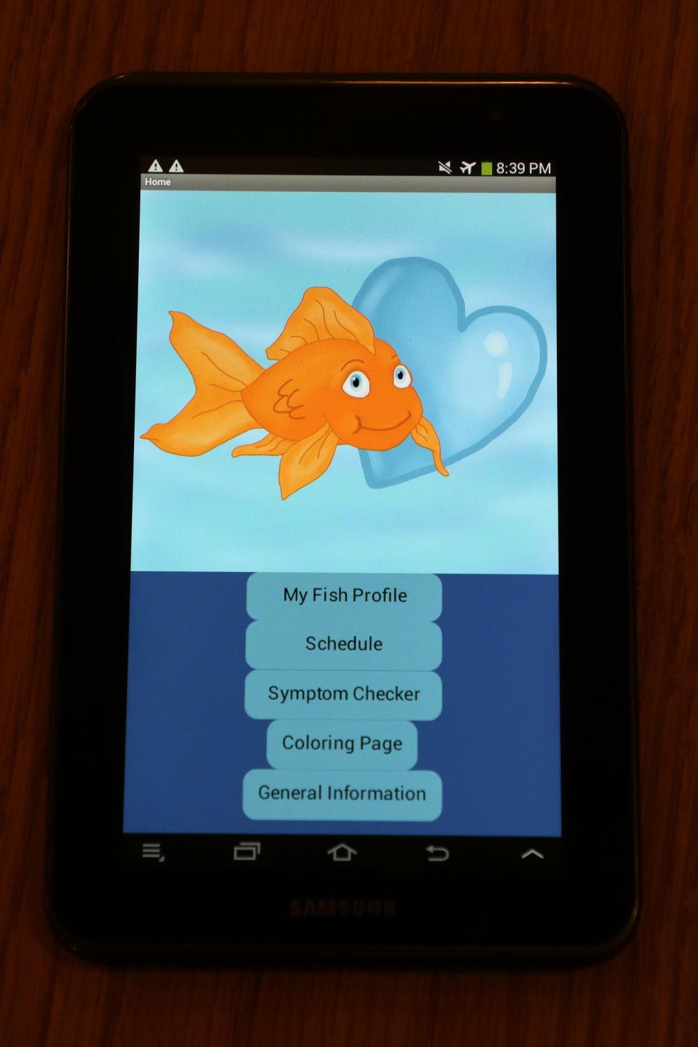 “Fin-damentals of Fish Care” the app that won the 2018 Congressional App Challenge.
