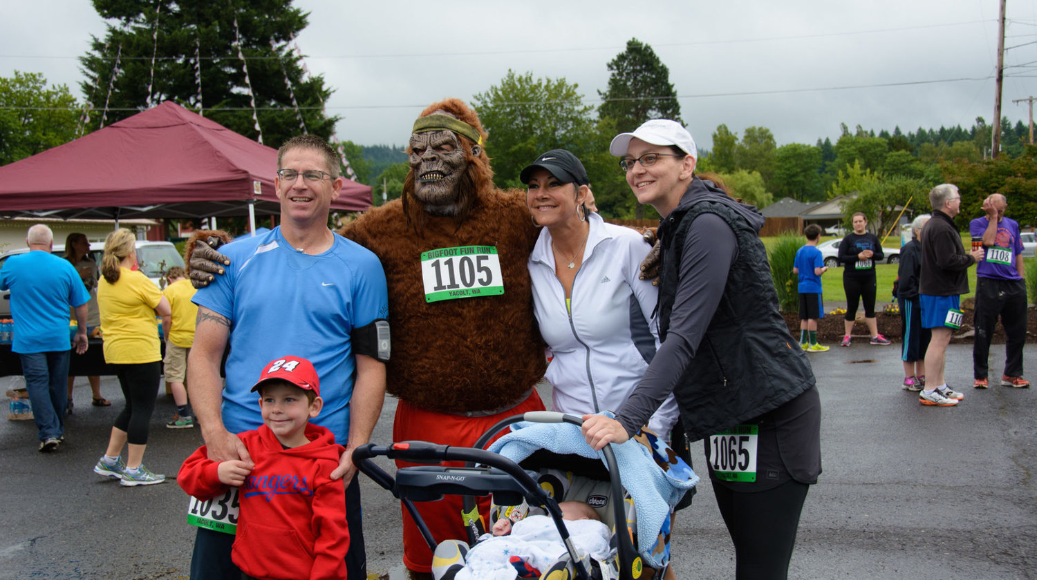 If the namesake of Yacolt’s annual Bigfoot Fun Run is any indication, the cryptid also known as Sasquatch has a big following in Washington as seen here in a photo from a previous run. Playing into the popularity, state Sen. Ann Rivers, R-La Center, has introduced legislation to make specialty Sasquatch-branded license plates to help fund maintenance operations in Washington state parks.