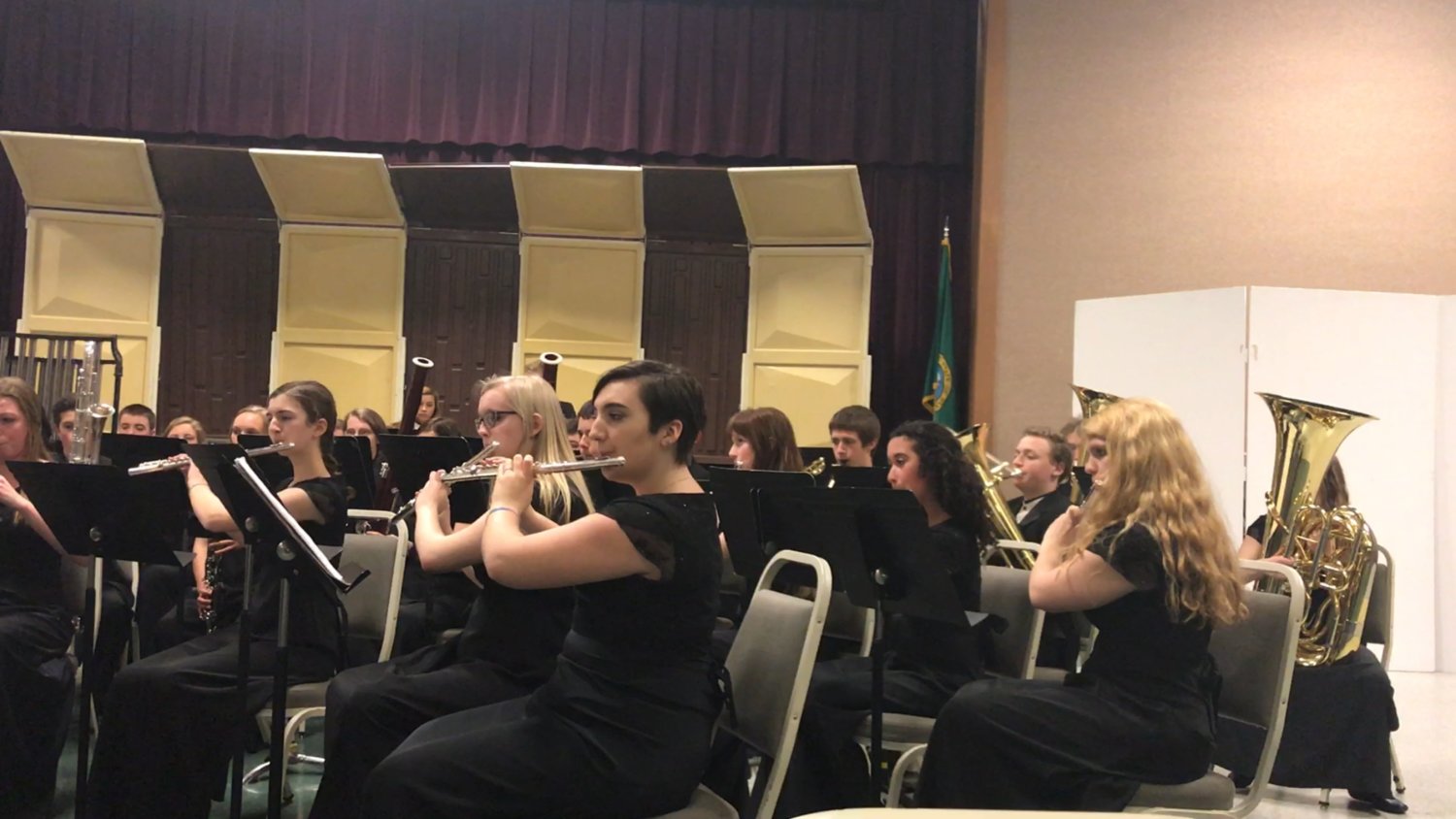 Hockinson High School’s wind ensemble performs in Pasco.