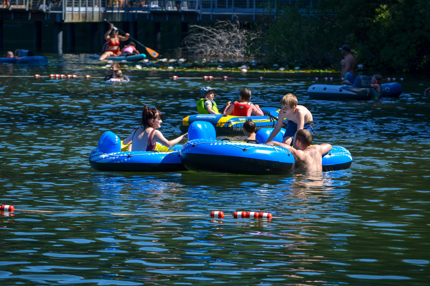 The National Weather Service recorded temperatures as high as 112 degrees in Vancouver on Sunday. People filled the beach and swimming areas of Battle Ground Lake State Park during the heatwave.