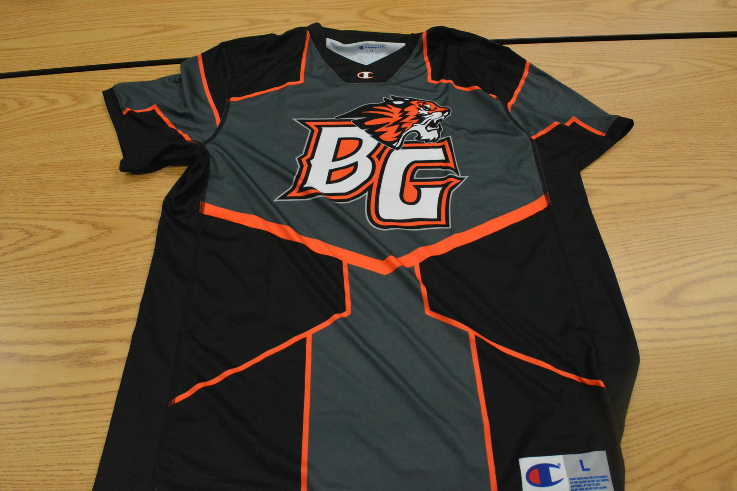 The Esports team’s Tigers jersey, belonging to Dylan Rossimiller, is pictured.