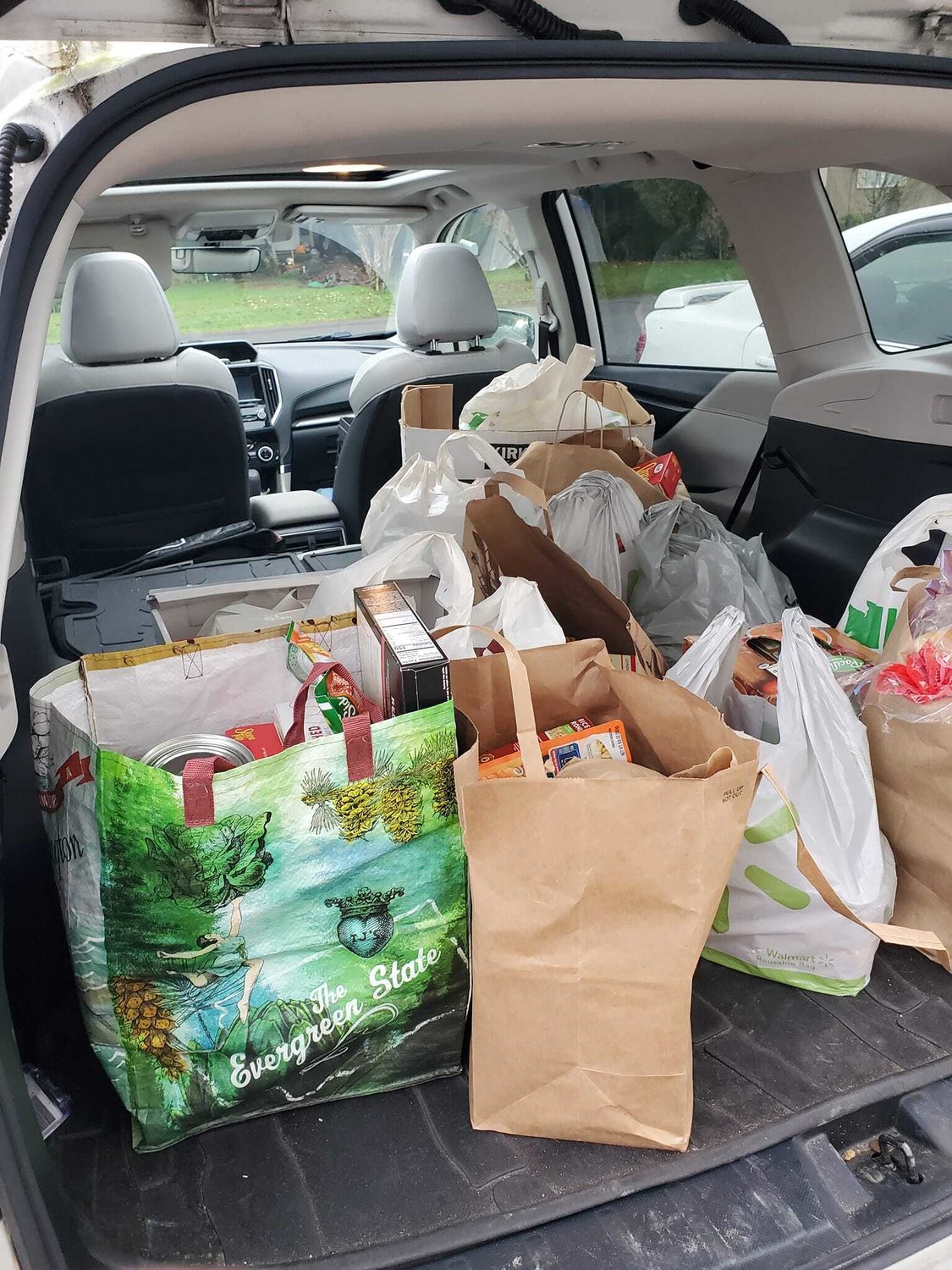 During this year’s annual Thanksgiving River Run, 80 participants donated 240 pounds of food to the local food bank.