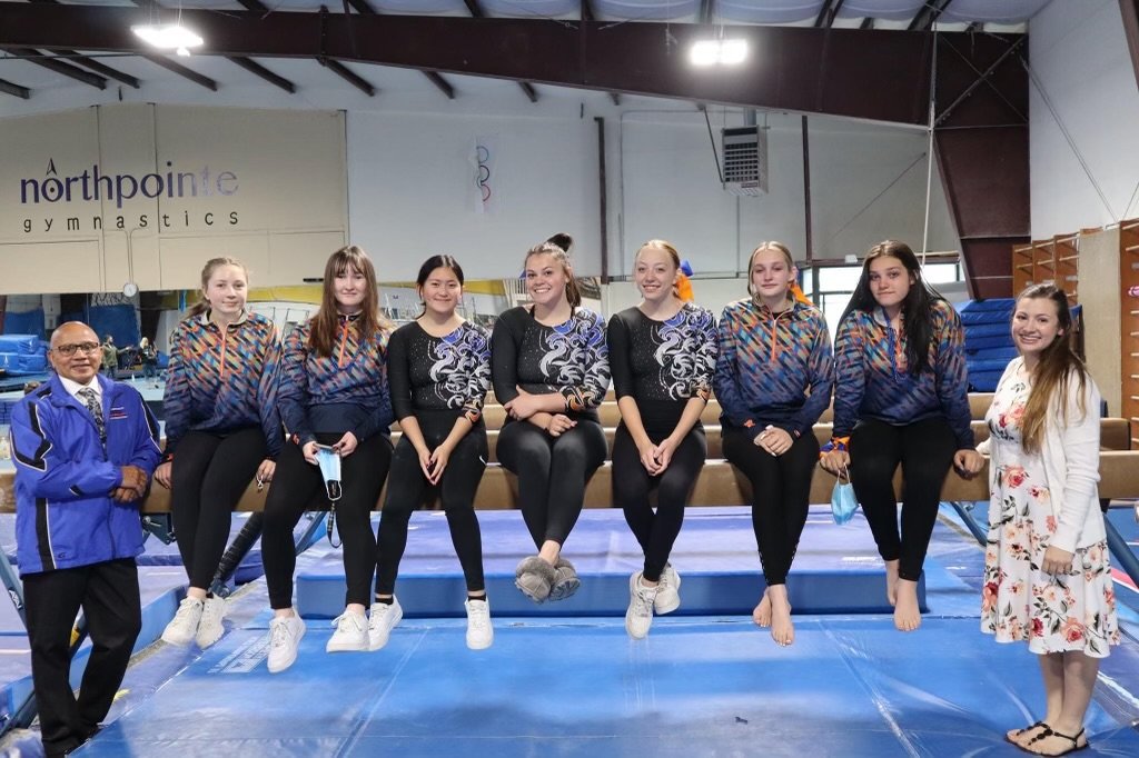 The Ridgefield High School gymnastics team for 2020-21 is pictured.