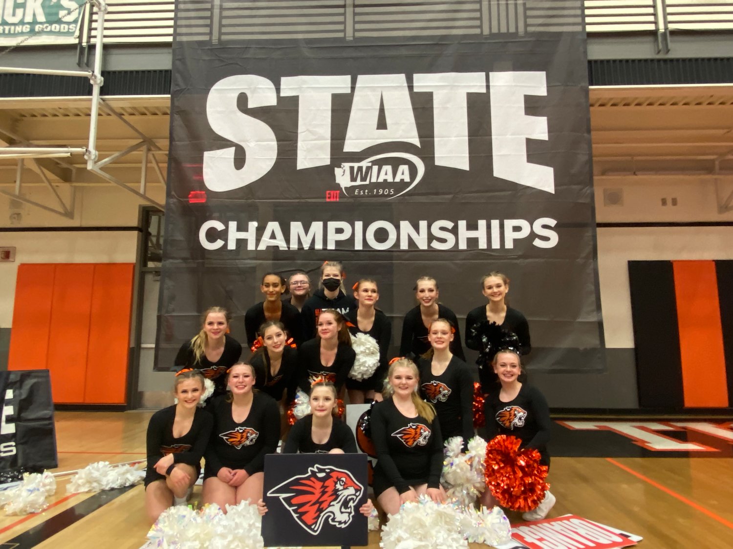 Battle Ground High School’s cheer and dance team is pictured.