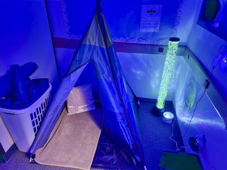 The sensory room at Yacolt Primary School is pictured.
