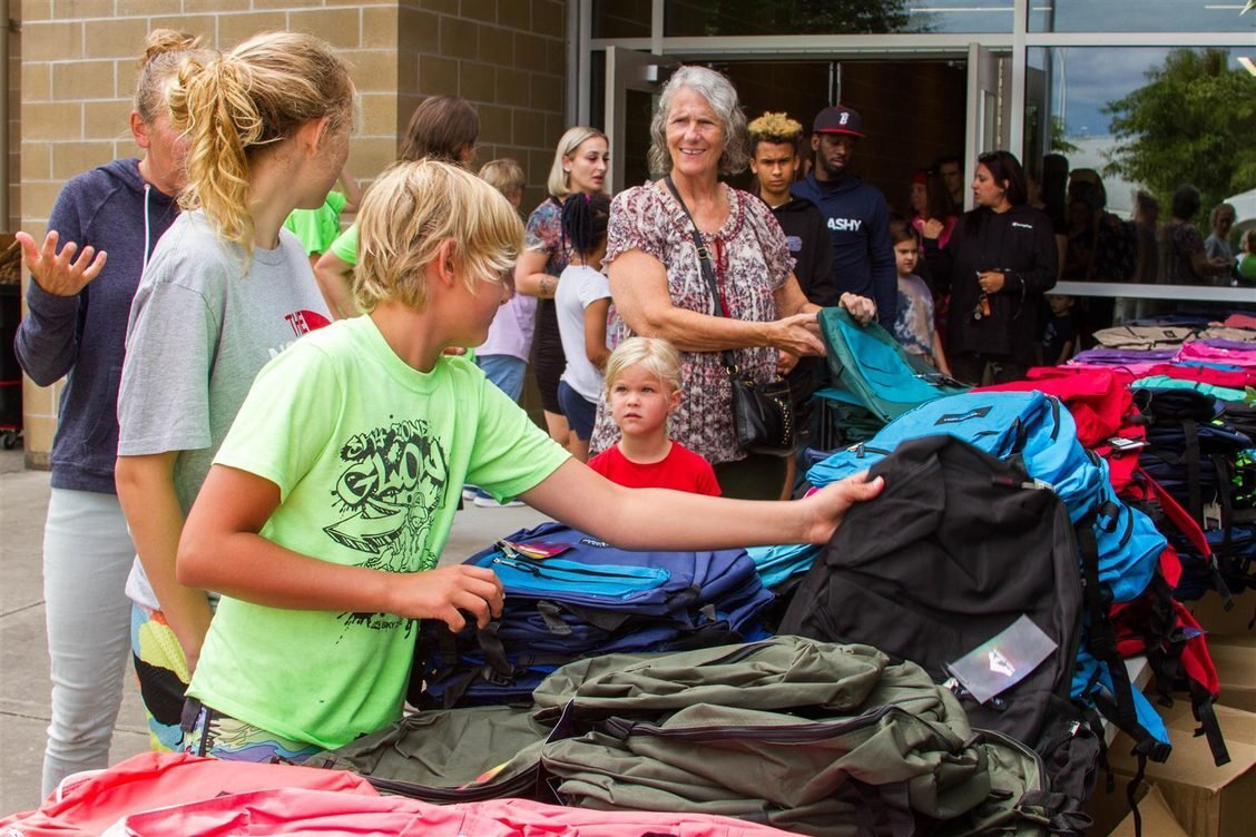 Woodland Public Schools provided hundreds of free backpacks filled with school supplies to students in need at this year’s sixth annual Back to School Bash on Aug. 20.