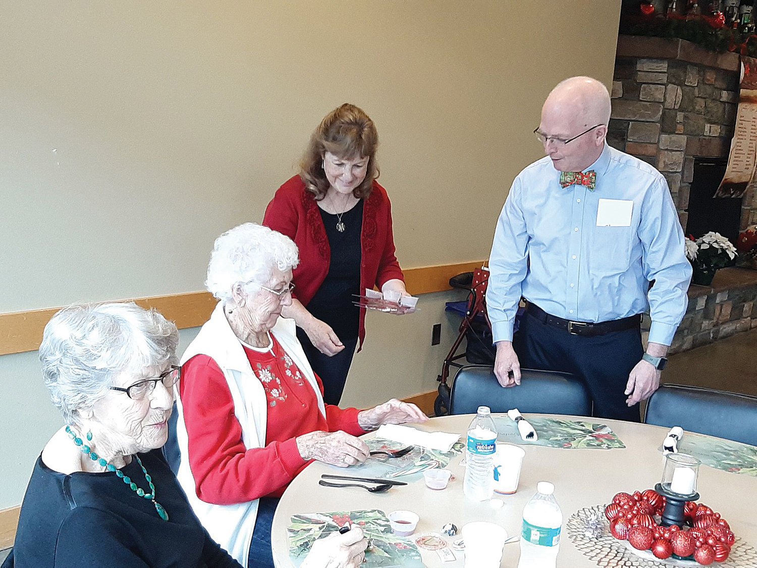 Volunteers put on a holiday luncheon at the Battle Ground 
Community Center on Dec. 12.