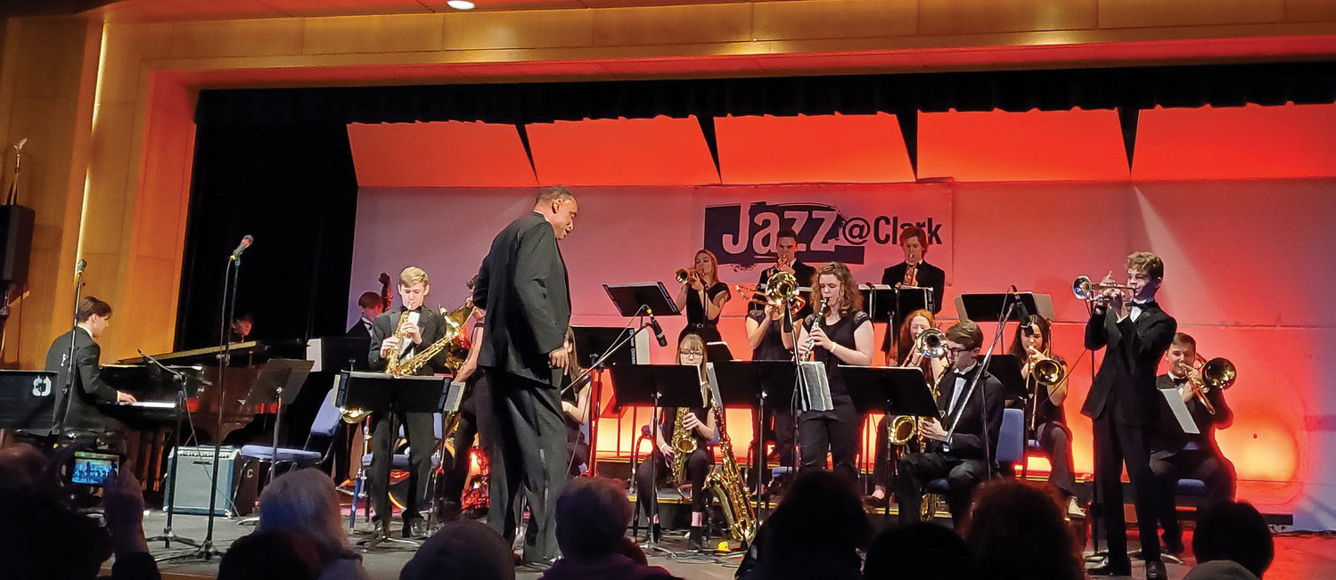 The Battle Ground High School band performs under director Greg McKelvey at the 2020 Jazz Festival.