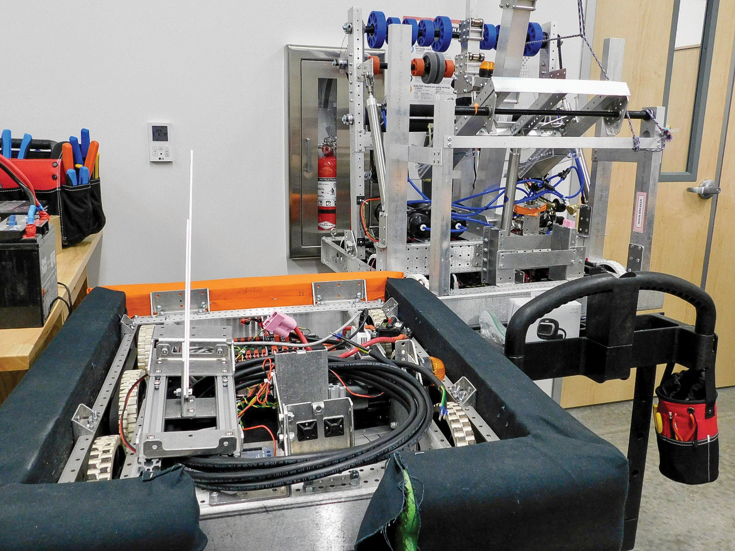 Robots are designed to perform specific tasks in competitions by Steel Ridge Robotics.