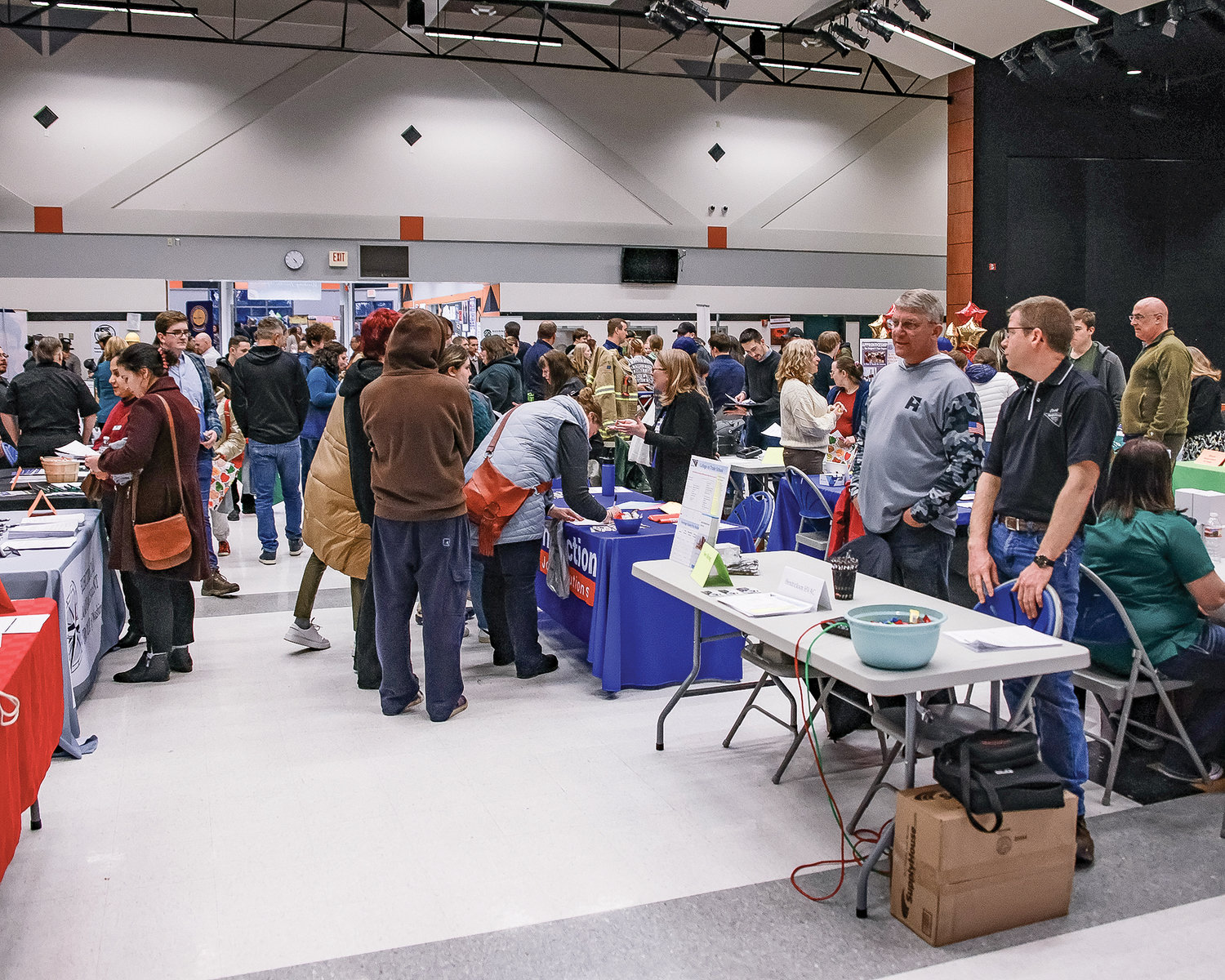 Students, parents and community members attended the annual Industry Fair at Battle Ground High School on Thursday, Feb. 16.