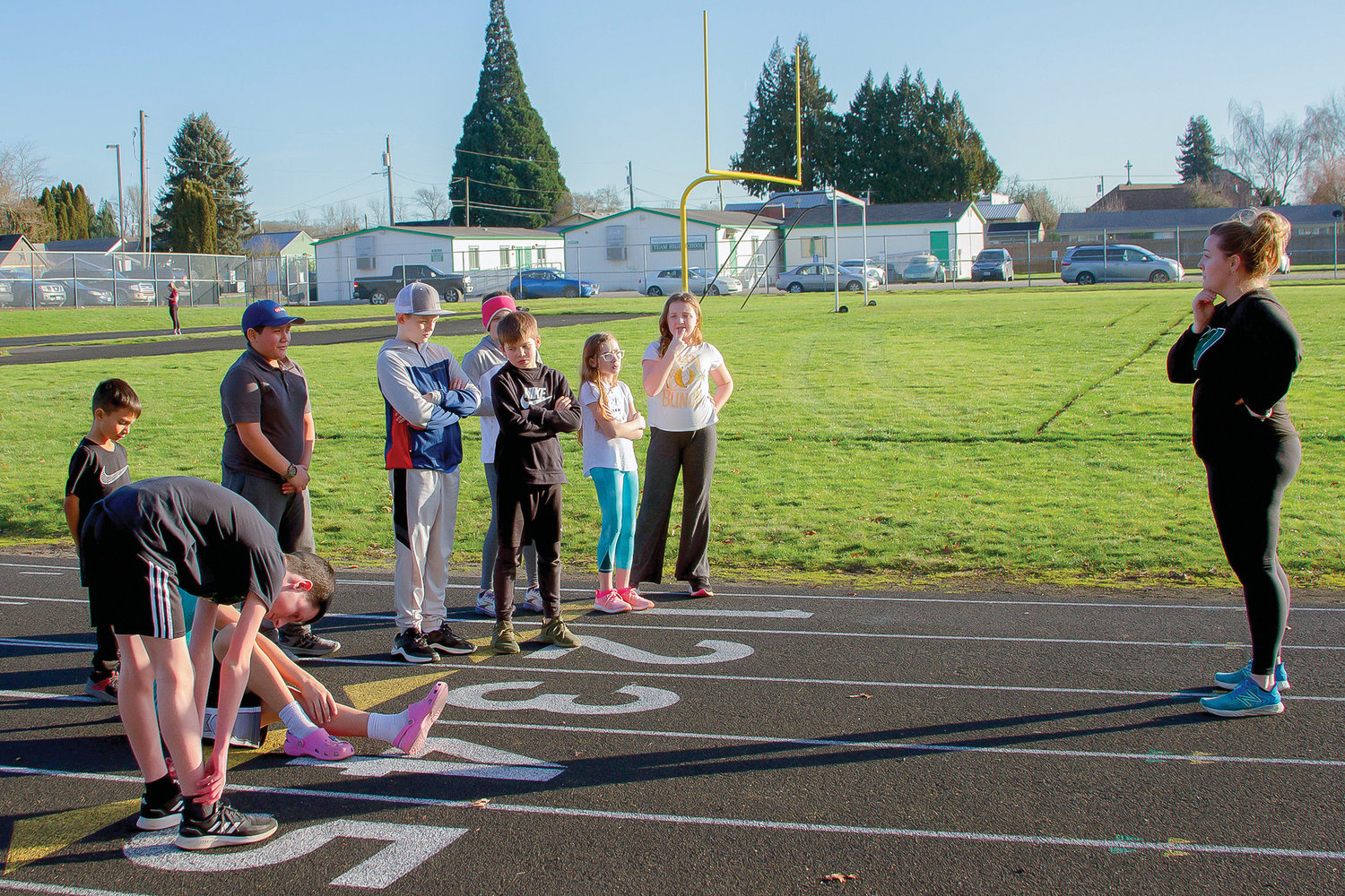 Students from Woodland Middle School’s running club will design a 5K course that is wheelchair accessible.