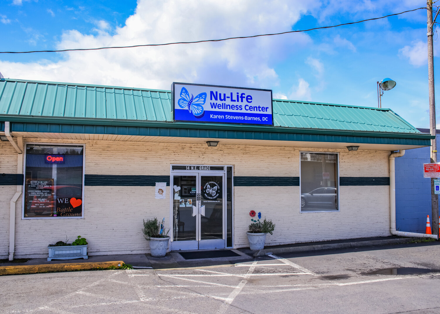 Nu-Life Wellness Center is located at 14 NE Grace Ave. in Battle Ground.
