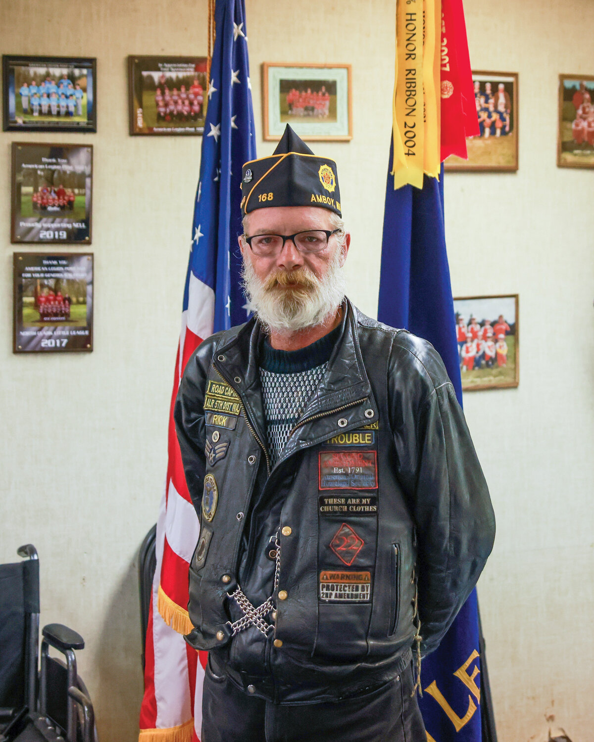 Since retiring from the military, Amboy American Legion Adjutant Rick Halle now serves his peers and community at the American Legion’s Tum Tum post in Amboy.
